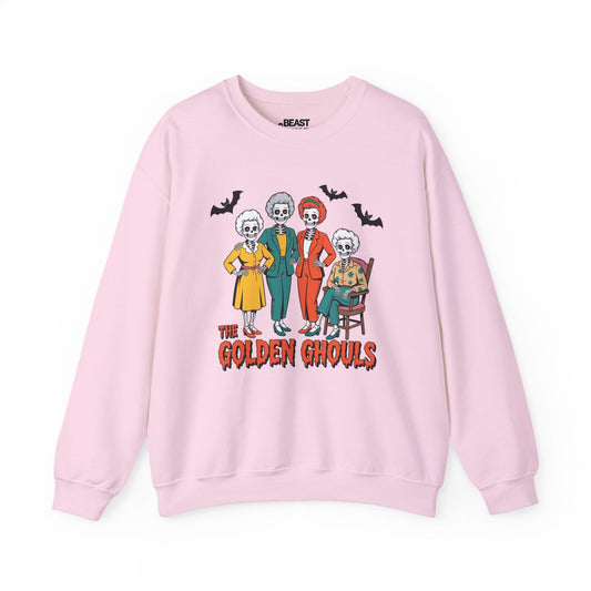 The Golden Ghouls Funny Halloween Sweatshirt Light Pink / S gift_idea unique_gift personalised_gift