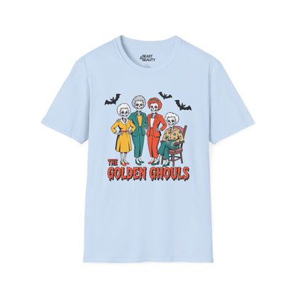 The Golden Ghouls Funny Halloween T-Shirt Light Blue / S gift_idea unique_gift personalised_gift