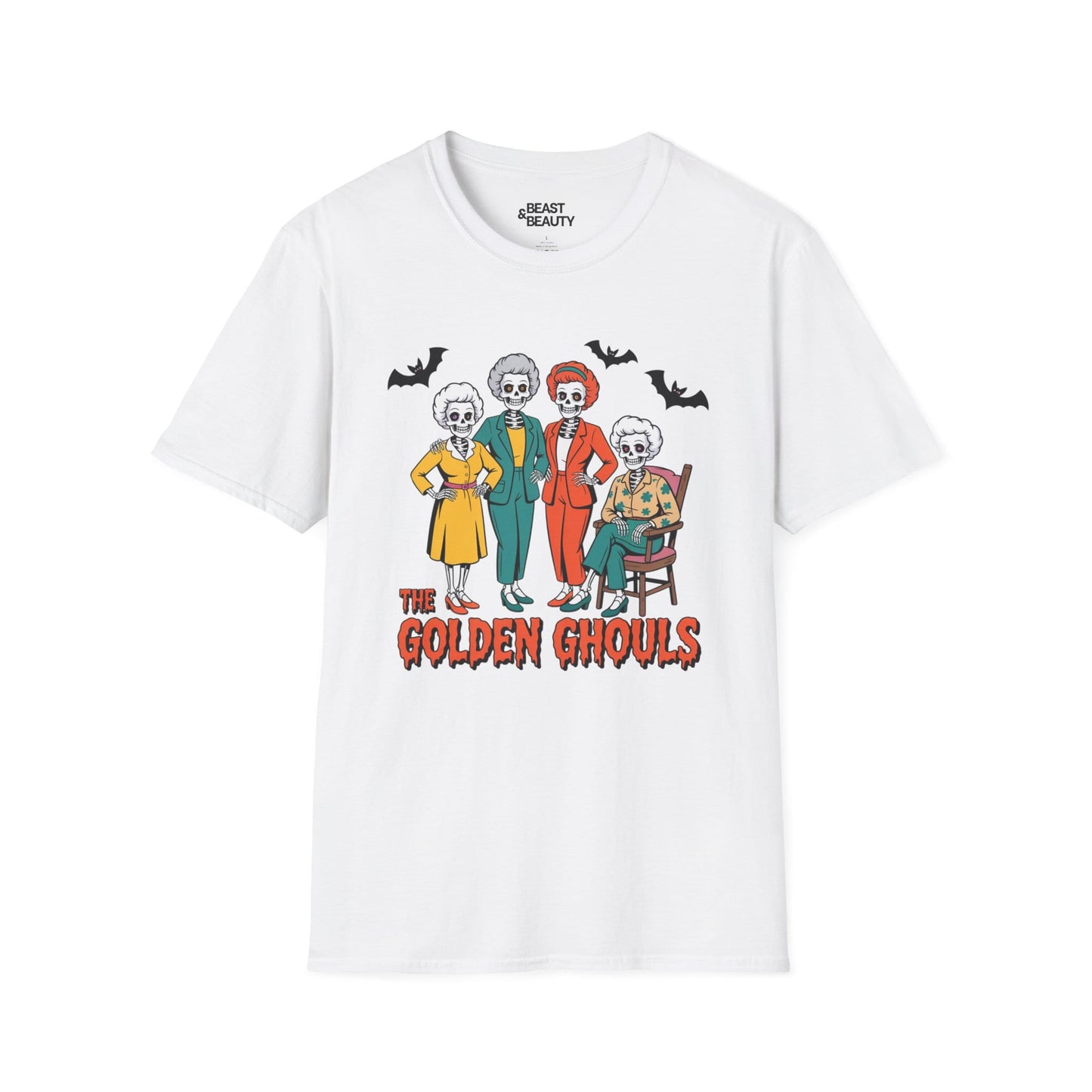 The Golden Ghouls Funny Halloween T-Shirt White / S gift_idea unique_gift personalised_gift