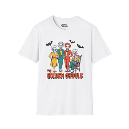 The Golden Ghouls Funny Halloween T-Shirt White / S gift_idea unique_gift personalised_gift