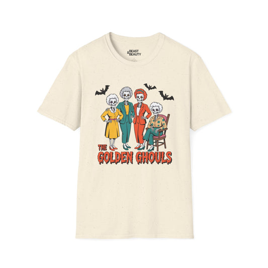 The Golden Ghouls Funny Halloween T-Shirt Natural / M gift_idea unique_gift personalised_gift