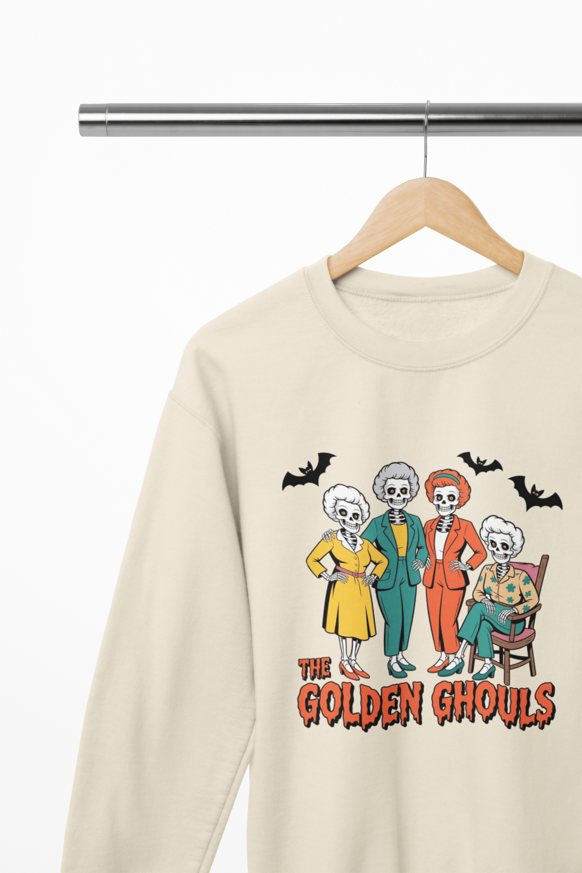 The Golden Ghouls Halloween Sweatshirt | Retro Funny Jumper gift_idea unique_gift personalised_gift