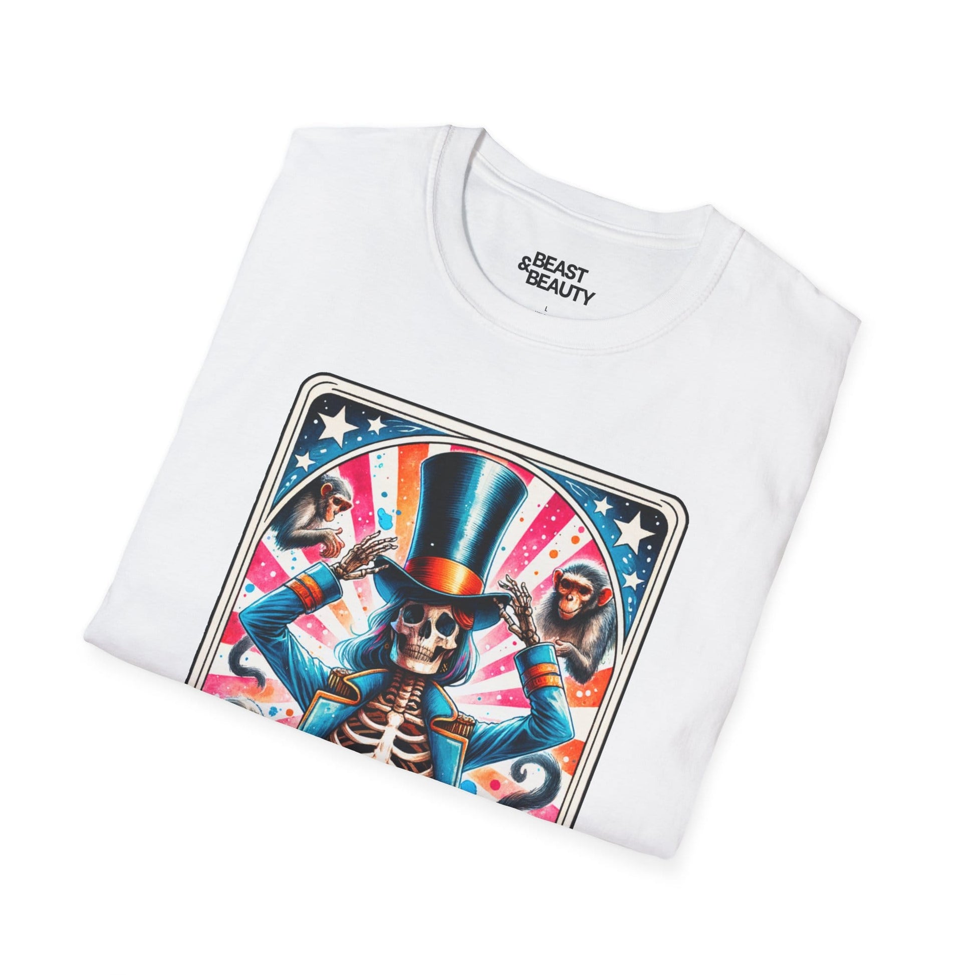 The Great Shit Show Tarot Skeleton T-Shirt gift_idea unique_gift personalised_gift