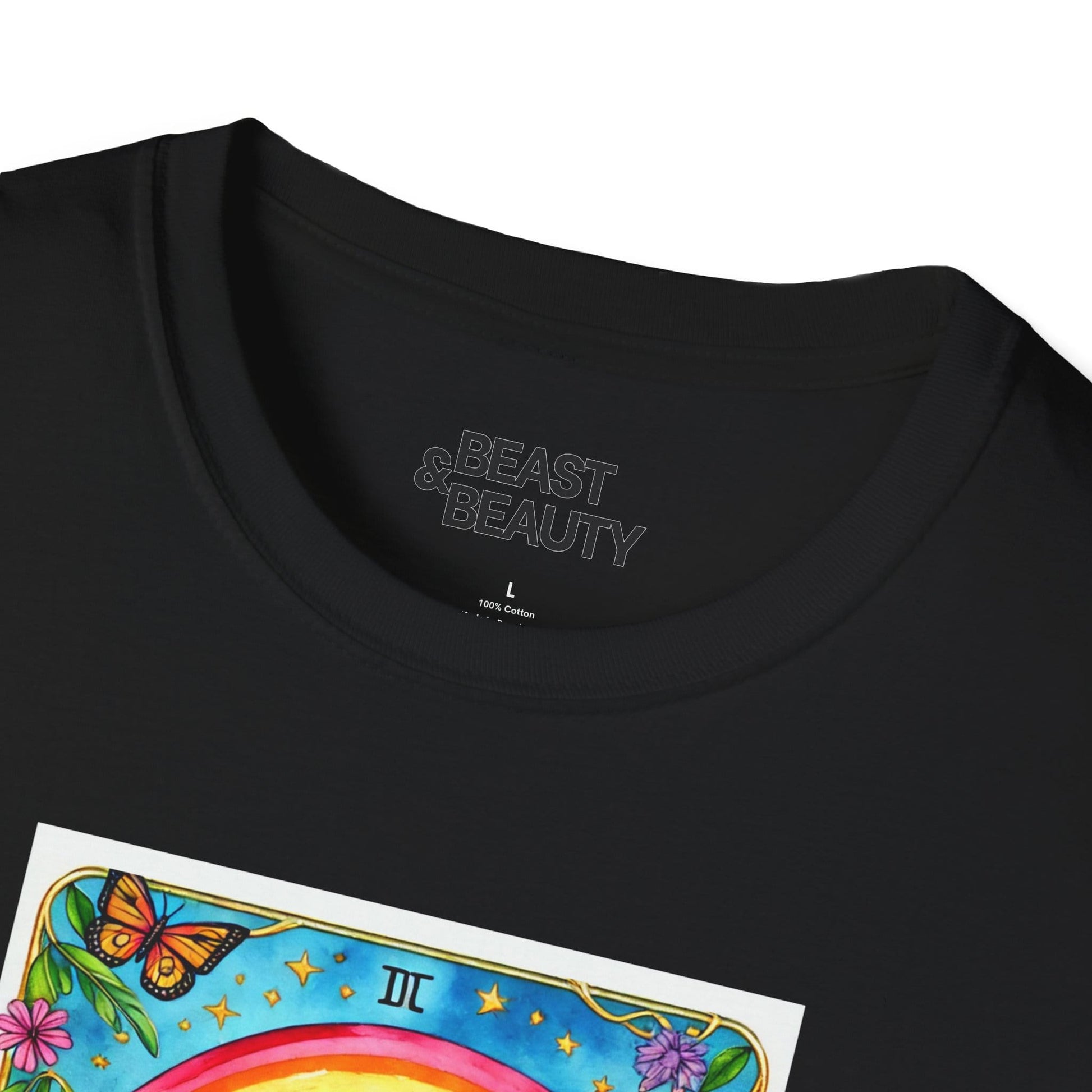 The IDGAF Skeleton Tarot Card Graphic T-Shirt gift_idea unique_gift personalised_gift