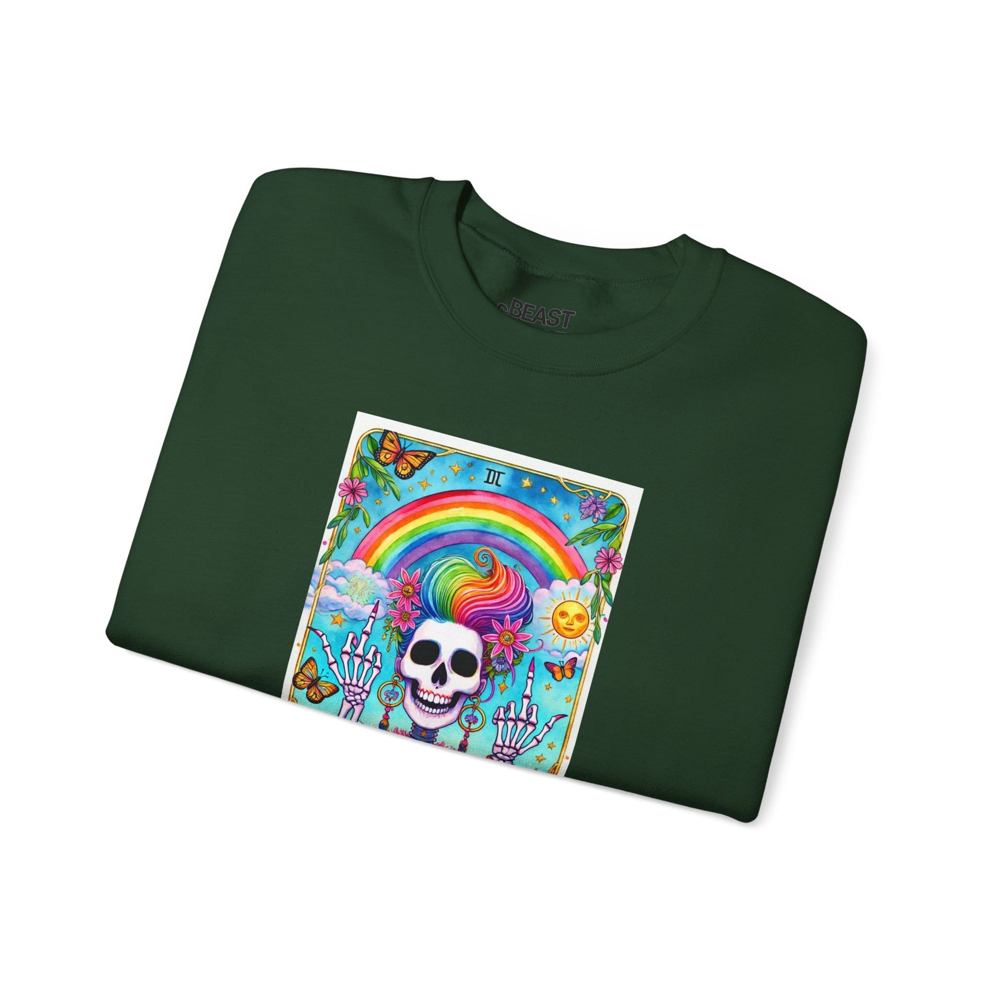 The IDGAF Skeleton Tarot Card Sweatshirt gift_idea unique_gift personalised_gift