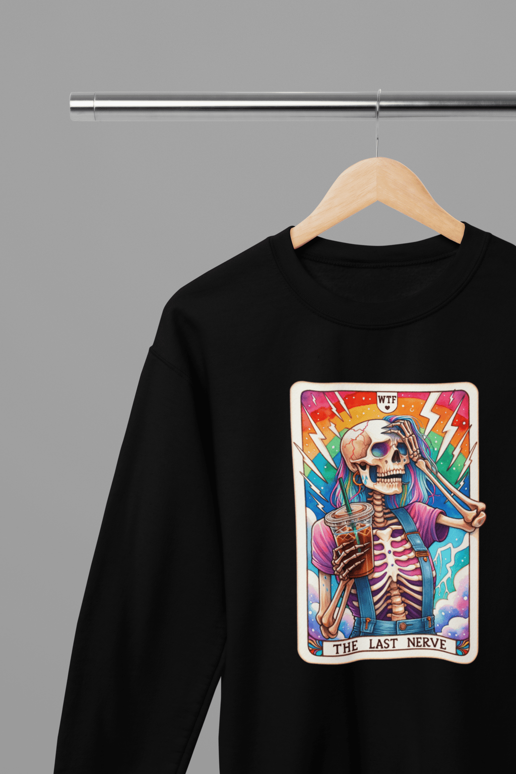 The Last Nerve Skeleton Shirt | Funny Tarot Coffee T-Shirt or Sweatshirt gift_idea unique_gift personalised_gift