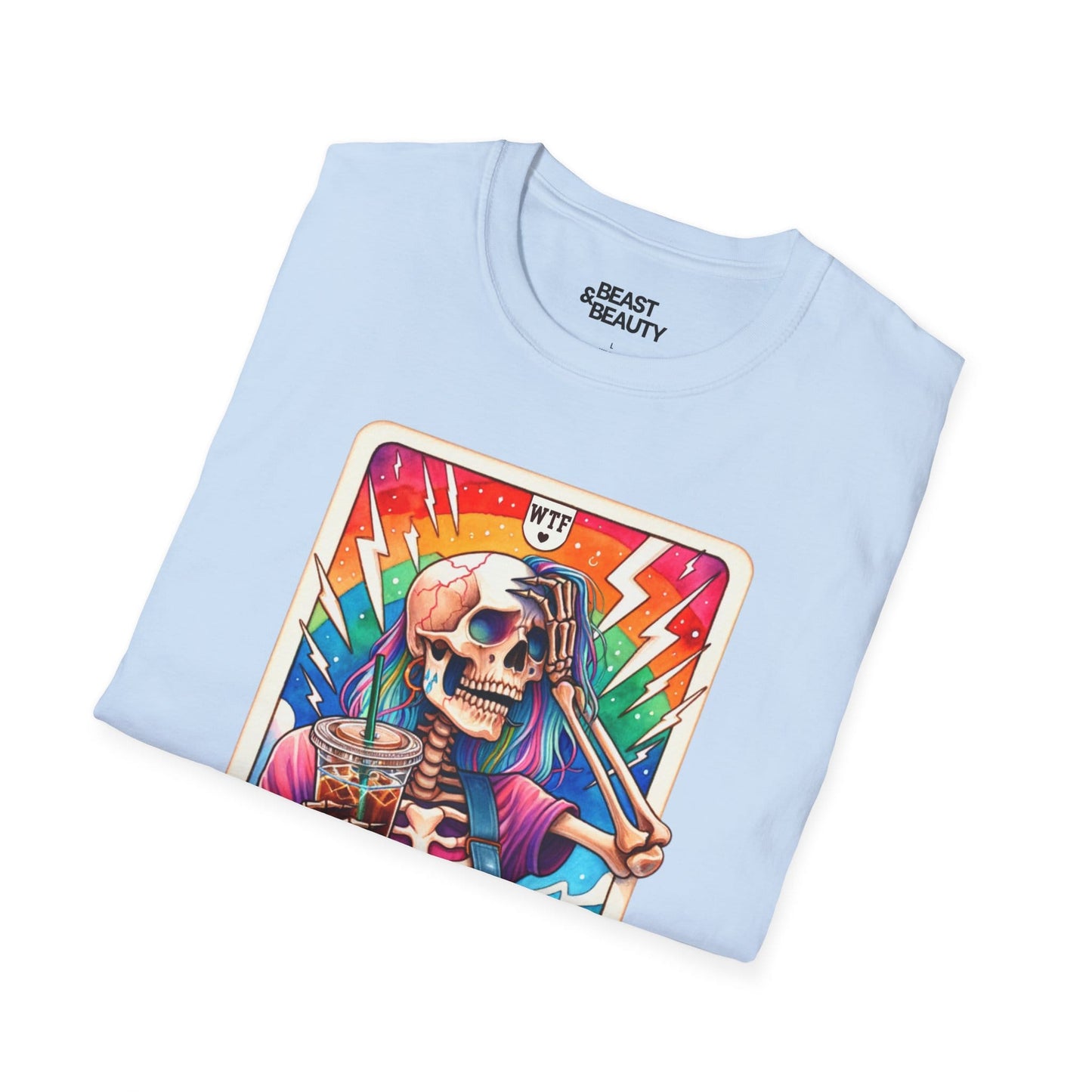 The Last Nerve Skeleton Tarot T-Shirt gift_idea unique_gift personalised_gift