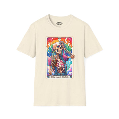 The Last Nerve Skeleton Tarot T-Shirt Natural / M gift_idea unique_gift personalised_gift