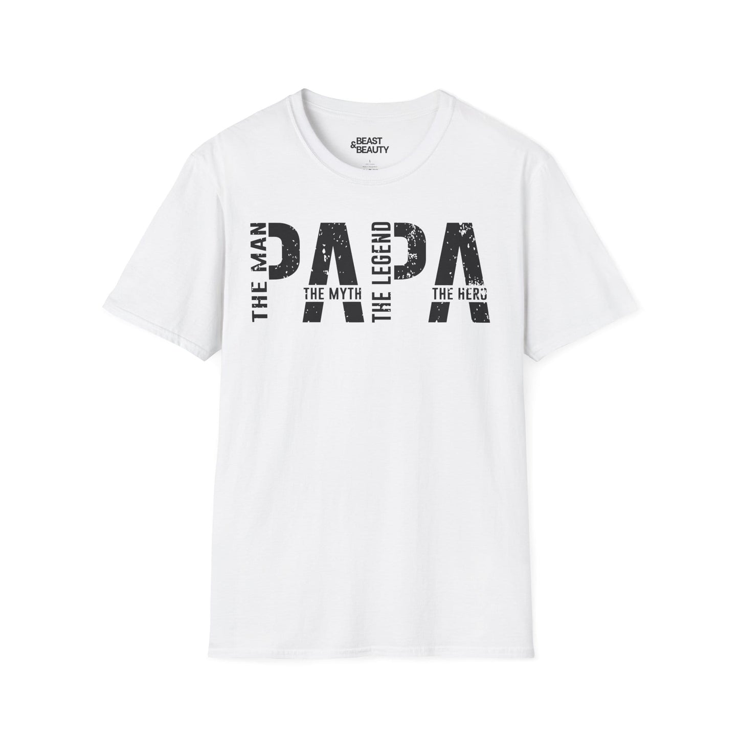 the man the myth the legend dad the hero t-shirt white t-shirt uk Father's Day gift idea