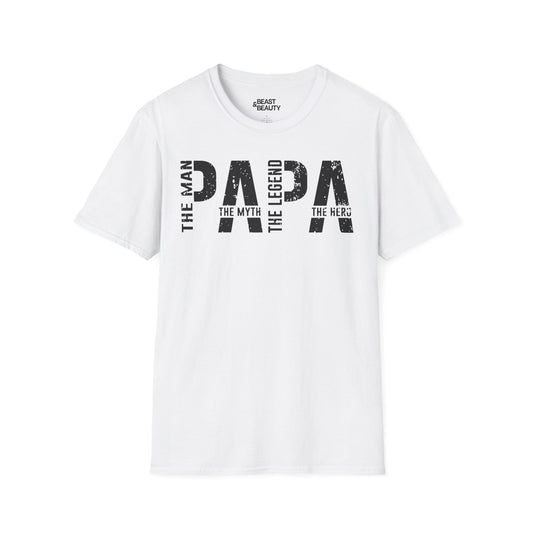 the man the myth the legend dad the hero t-shirt white t-shirt uk Father's Day gift idea