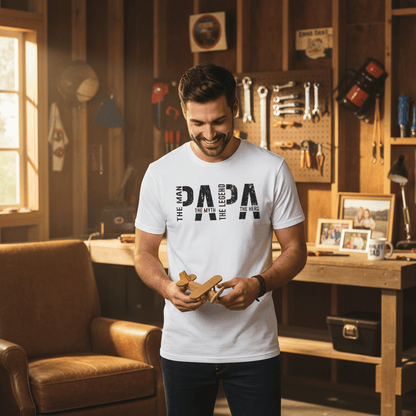 The Man The Myth The Legend Dad The Hero T-Shirt gift_idea unique_gift personalised_gift