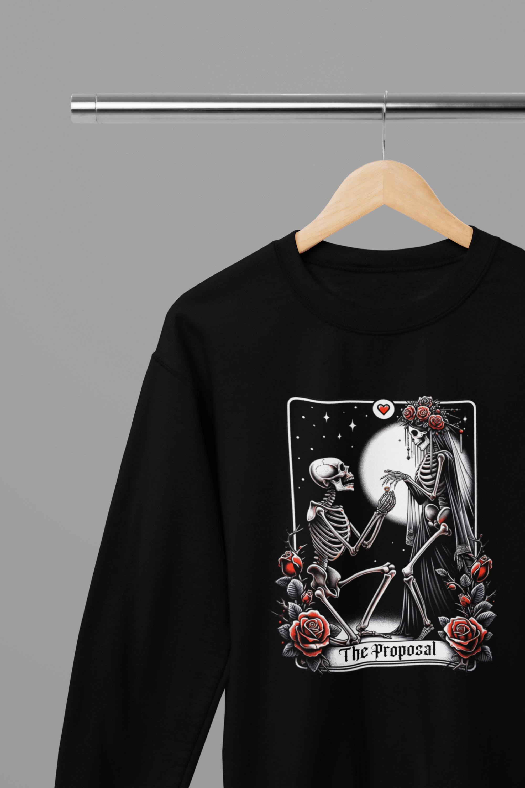 The Proposal Gothic Tarot Shirt | Skeleton Wedding Tee or Sweatshirt gift_idea unique_gift personalised_gift
