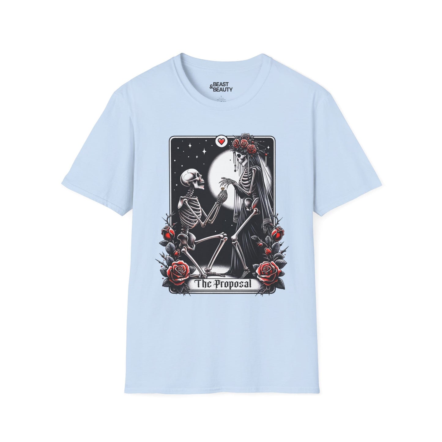 The Proposal Gothic Tarot T-Shirt Light Blue / S gift_idea unique_gift personalised_gift