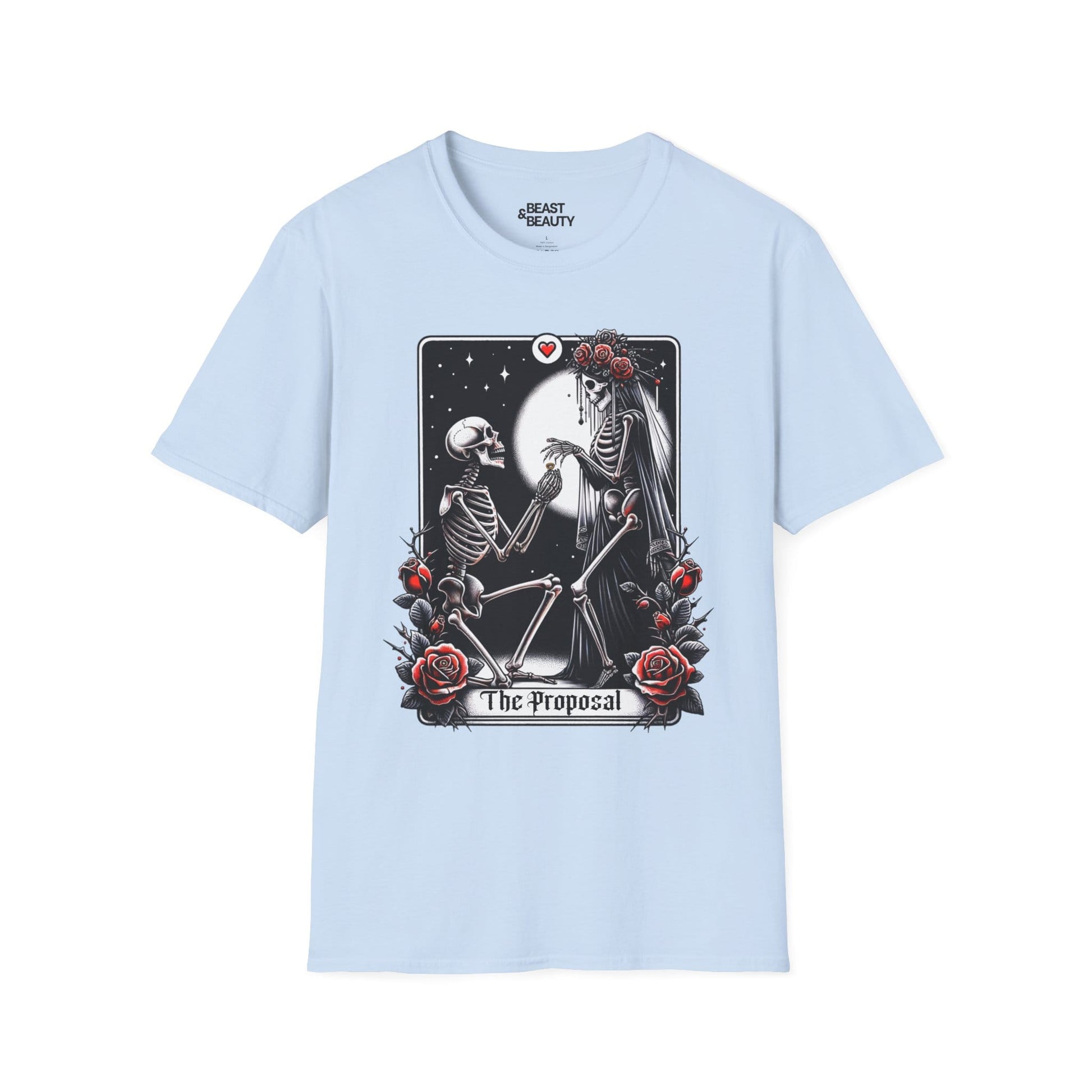 The Proposal Gothic Tarot T-Shirt Light Blue / S gift_idea unique_gift personalised_gift