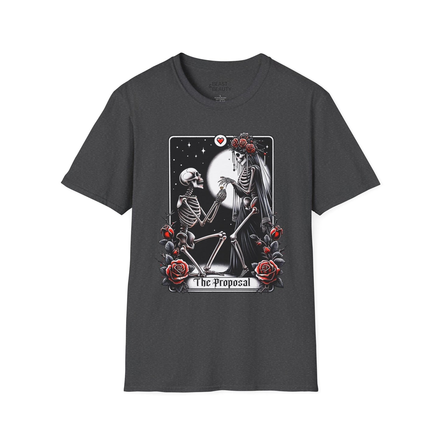 The Proposal Gothic Tarot T-Shirt Dark Heather / S gift_idea unique_gift personalised_gift