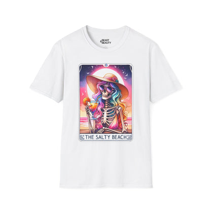 The Salty Beach Tarot Graphic T-Shirt White / S gift_idea unique_gift personalised_gift