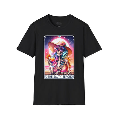 The Salty Beach Tarot Graphic T-Shirt Black / S gift_idea unique_gift personalised_gift