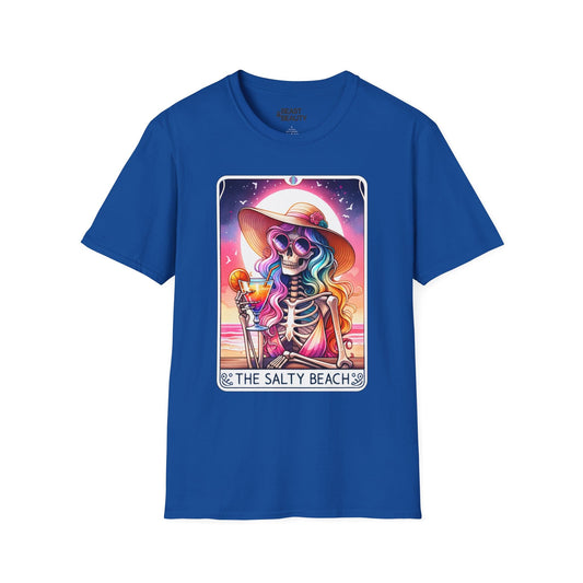 The Salty Beach Tarot Graphic T-Shirt Royal / S gift_idea unique_gift personalised_gift