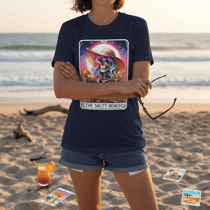 The Salty Beach Tarot Graphic T-Shirt gift_idea unique_gift personalised_gift