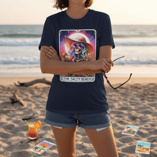 The Salty Beach Tarot Graphic T-Shirt gift_idea unique_gift personalised_gift