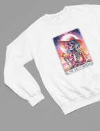 The Salty Beach Tarot Shirt | Funny Skeleton Summer Tee or Sweatshirt Sweatshirt / small / White gift_idea unique_gift personalised_gift