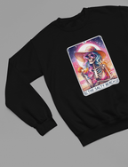 The Salty Beach Tarot Shirt | Funny Skeleton Summer Tee or Sweatshirt Sweatshirt / small / Black gift_idea unique_gift personalised_gift