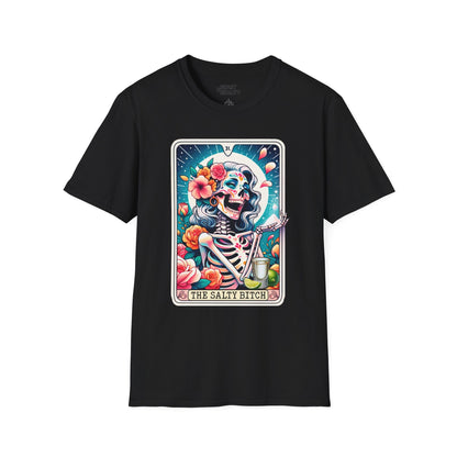 The Salty Bitch Tarot Graphic T-Shirt Black / S gift_idea unique_gift personalised_gift