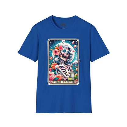 The Salty Bitch Tarot Graphic T-Shirt Royal / S gift_idea unique_gift personalised_gift