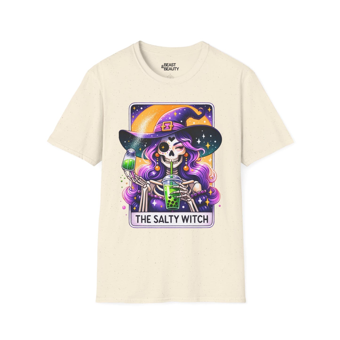 The Salty Witch Tarot Bubble Tea T-Shirt Natural / M gift_idea unique_gift personalised_gift