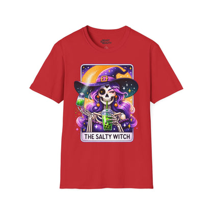 The Salty Witch Tarot Bubble Tea T-Shirt Red / S gift_idea unique_gift personalised_gift