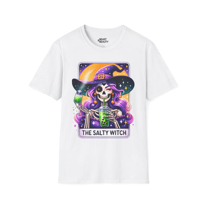 The Salty Witch Tarot Bubble Tea T-Shirt White / S gift_idea unique_gift personalised_gift