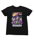 The Salty Witch Tarot Shirt & Sweatshirt | Funny Bubble Tea Skeleton Tee T-Shirt / small / Black gift_idea unique_gift personalised_gift