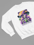 The Salty Witch Tarot Shirt & Sweatshirt | Funny Bubble Tea Skeleton Tee Sweatshirt / small / White gift_idea unique_gift personalised_gift
