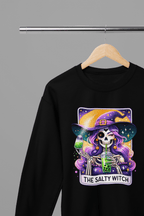 The Salty Witch Tarot Shirt & Sweatshirt | Funny Bubble Tea Skeleton Tee gift_idea unique_gift personalised_gift