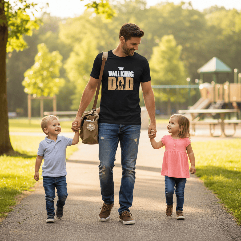 The Walking Dad T-Shirt gift_idea unique_gift personalised_gift