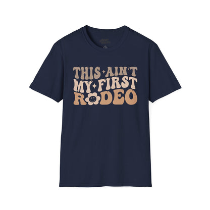 this ain t my first rodeo t-shirt navy t-shirt uk cowgirl gift idea