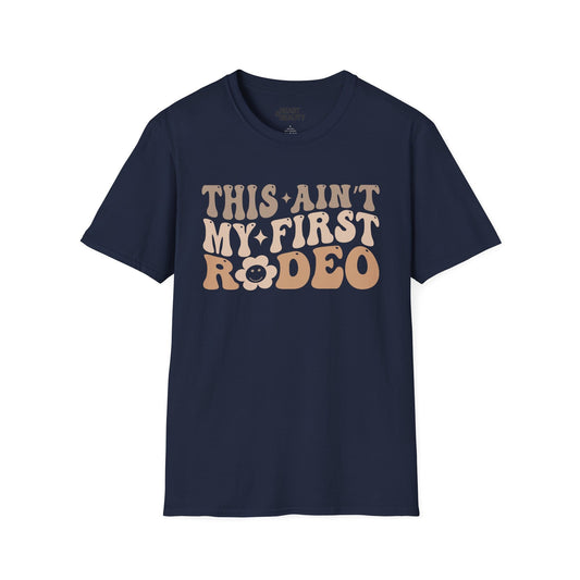 this ain t my first rodeo t-shirt navy t-shirt uk cowgirl gift idea