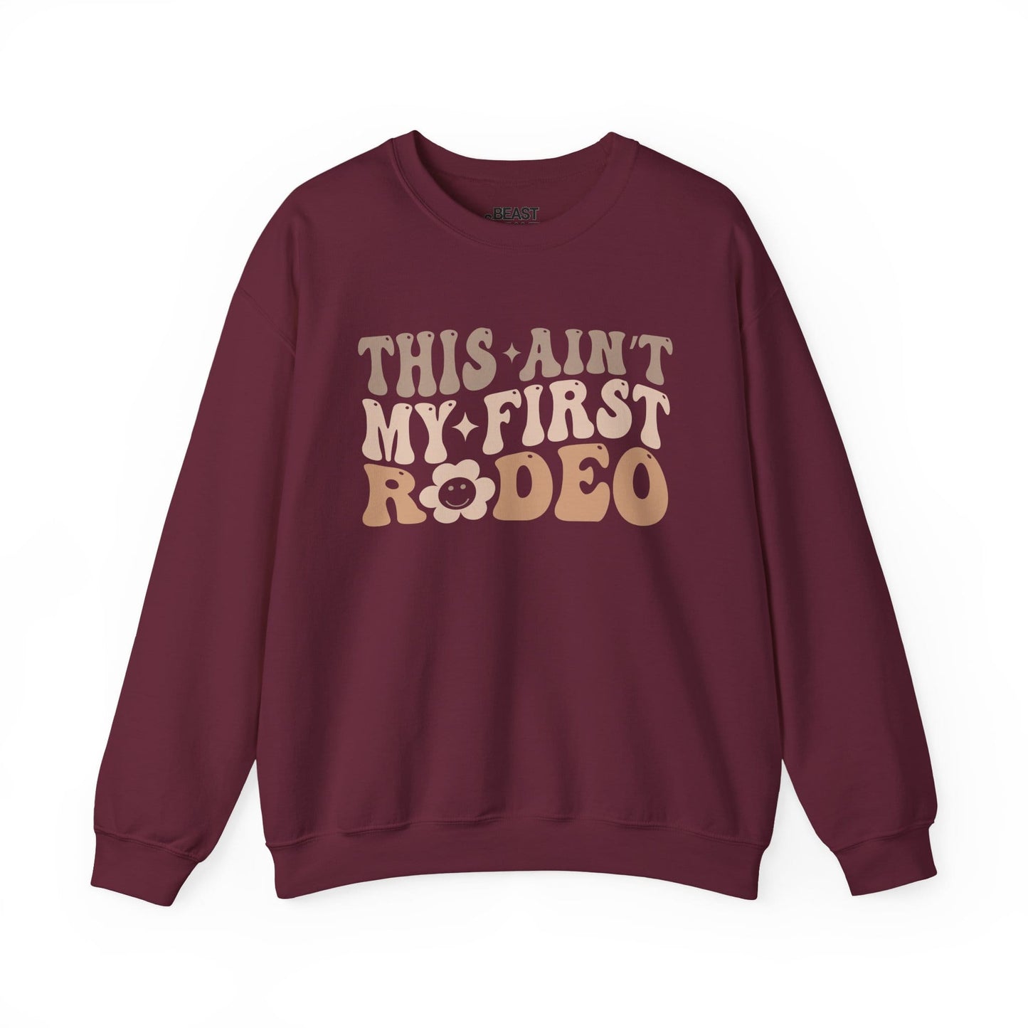 this ain t my first rodeo sweatshirt maroon sweatshirt uk cowgirl gift idea