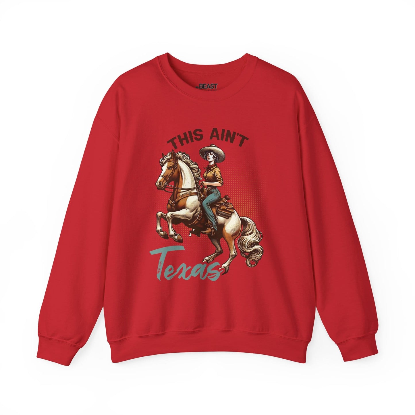this ain t texas cowgirl sweatshirt red sweatshirt uk cowgirl gift idea