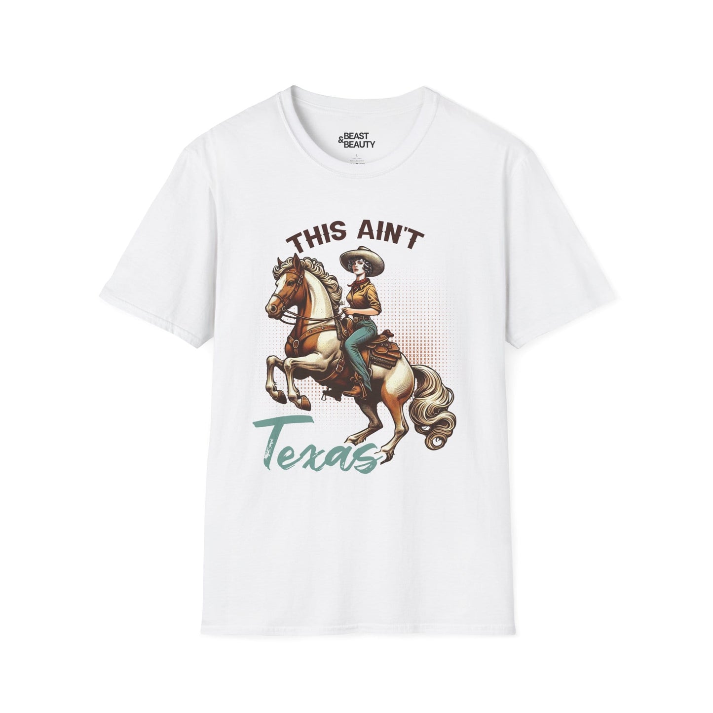 this ain t texas cowgirl t-shirt white t-shirt uk cowgirl gift idea
