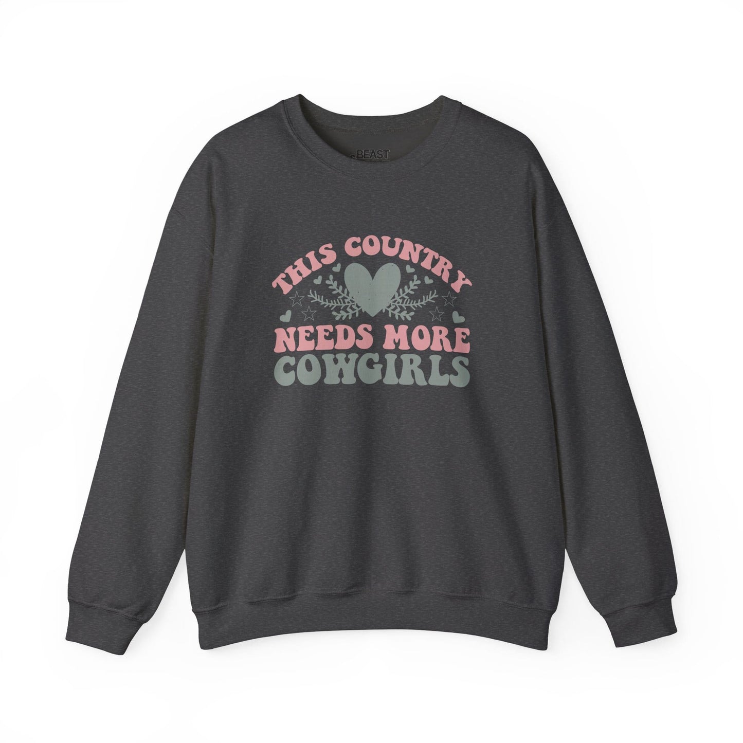 this country needs more cowgirls sweatshirt dark heather sweatshirt uk cowgirl gift idea