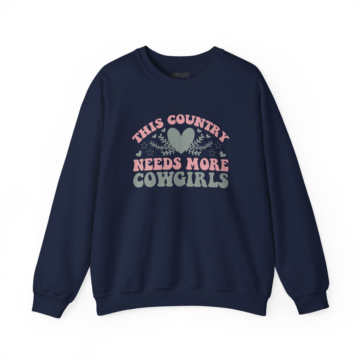 this country needs more cowgirls sweatshirt navy sweatshirt uk cowgirl gift idea