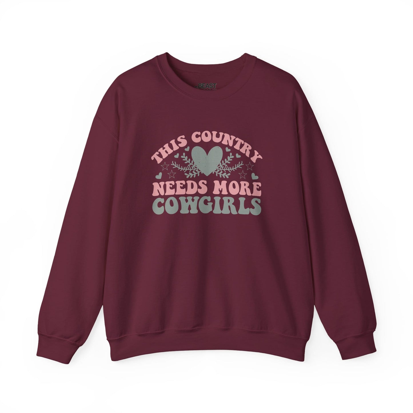 this country needs more cowgirls sweatshirt maroon sweatshirt uk cowgirl gift idea