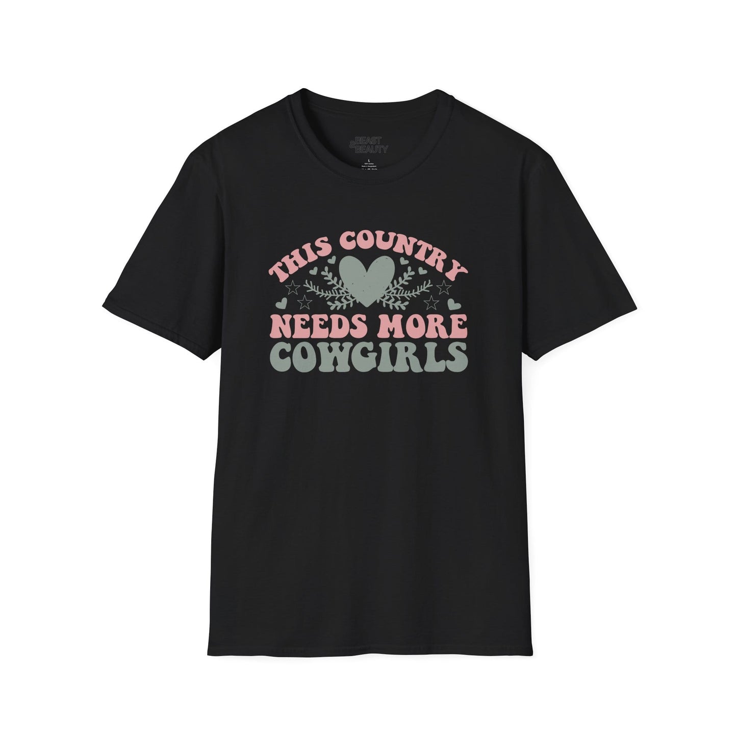 this country needs more cowgirls t-shirt black t-shirt uk cowgirl gift idea