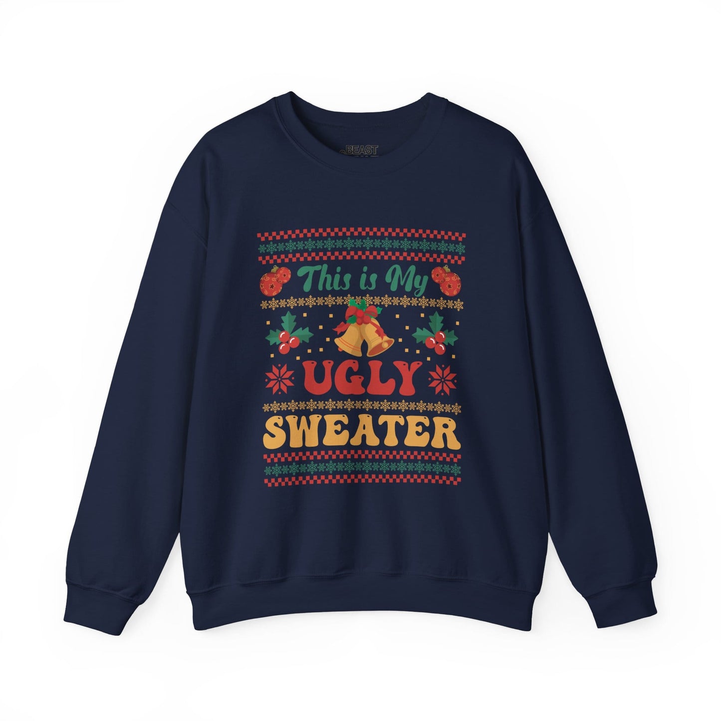 this is my ugly sweater christmas sweatshirt navy sweatshirt uk Christmas gift idea
