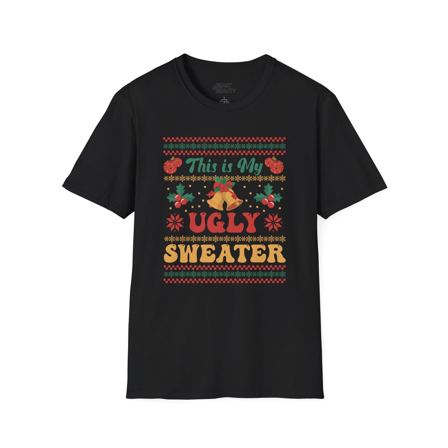 this is my ugly sweater christmas t-shirt black t-shirt uk Christmas gift idea