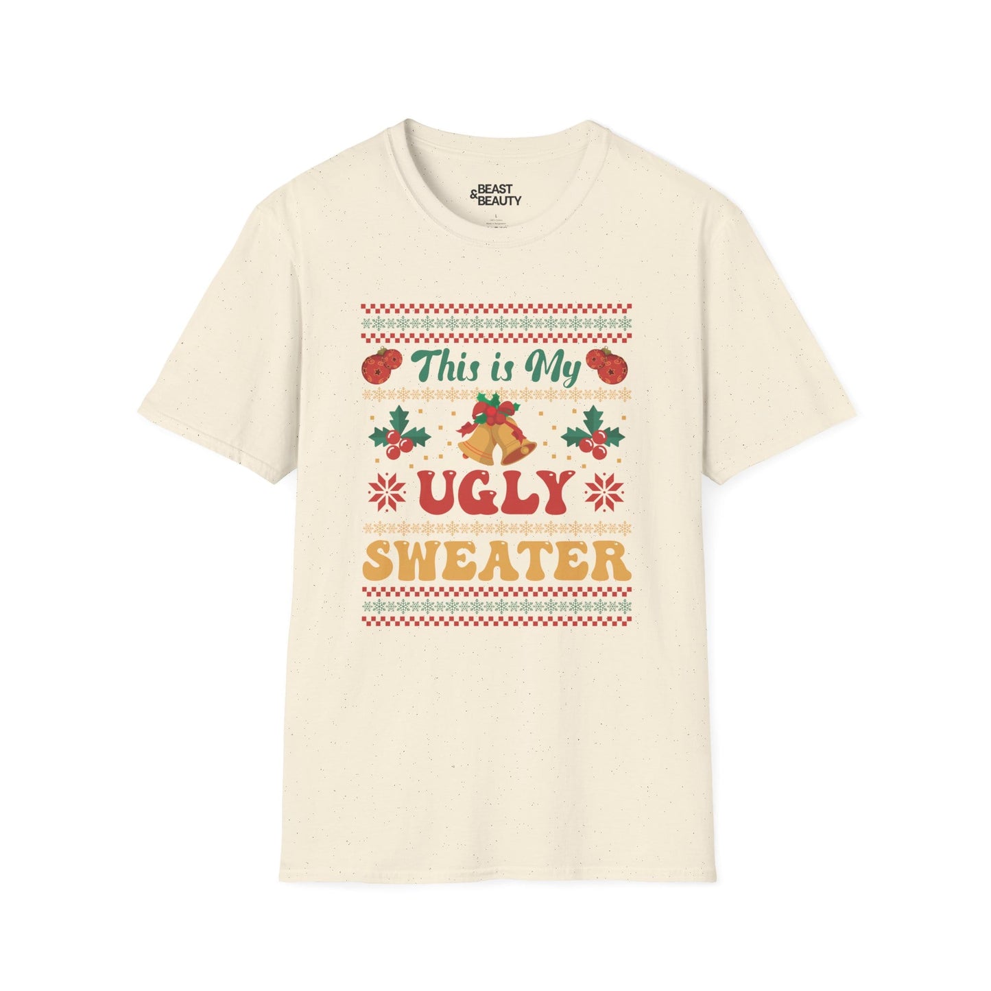 this is my ugly sweater christmas t-shirt natural t-shirt uk Christmas gift idea