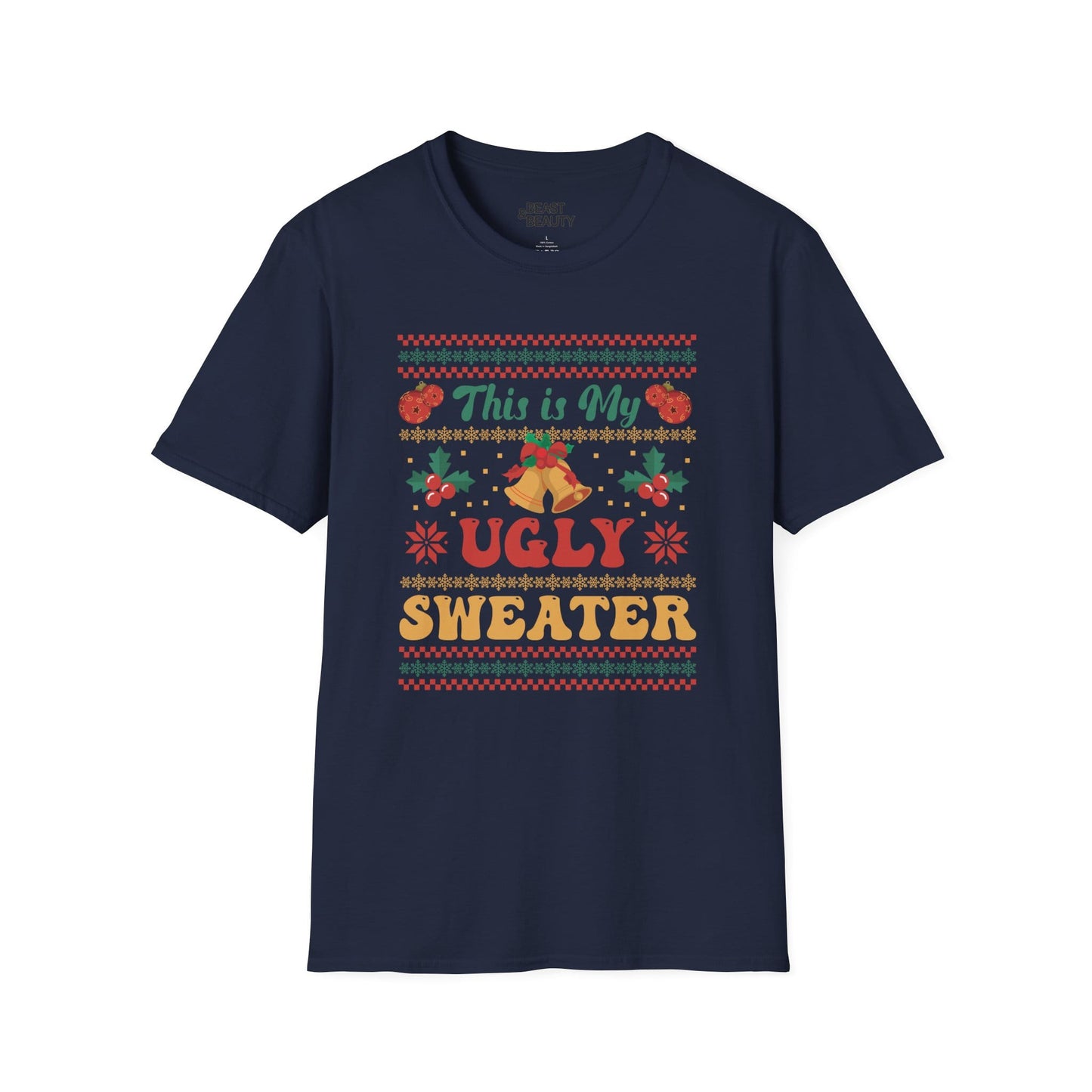 this is my ugly sweater christmas t-shirt navy t-shirt uk Christmas gift idea