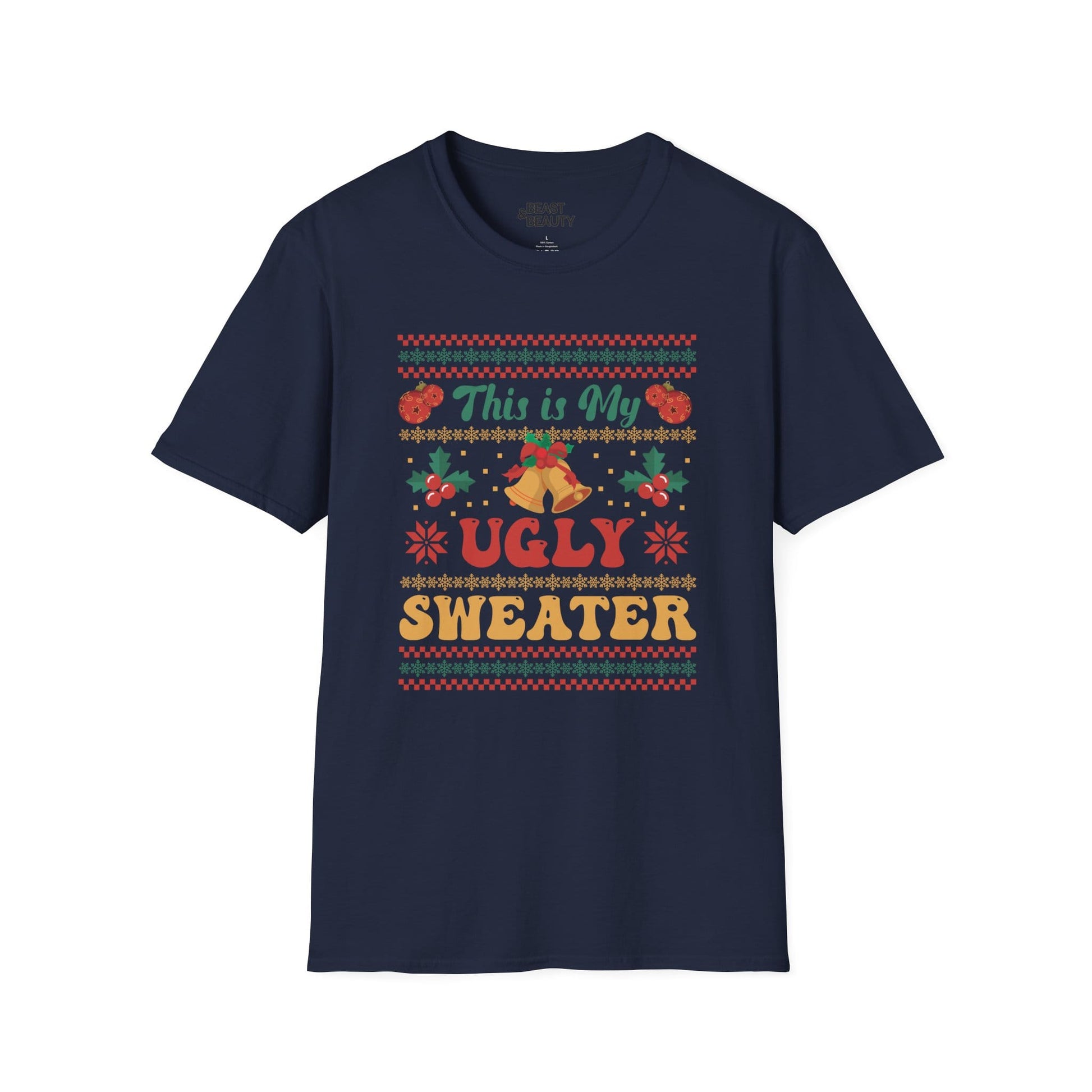 this is my ugly sweater christmas t-shirt navy t-shirt uk Christmas gift idea
