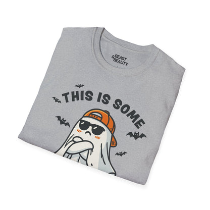This Is Some Boo Sheet Funny Ghost Halloween T-Shirt gift_idea unique_gift personalised_gift